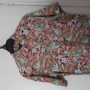 Blue Paradise Hawaiian popover shirt XL